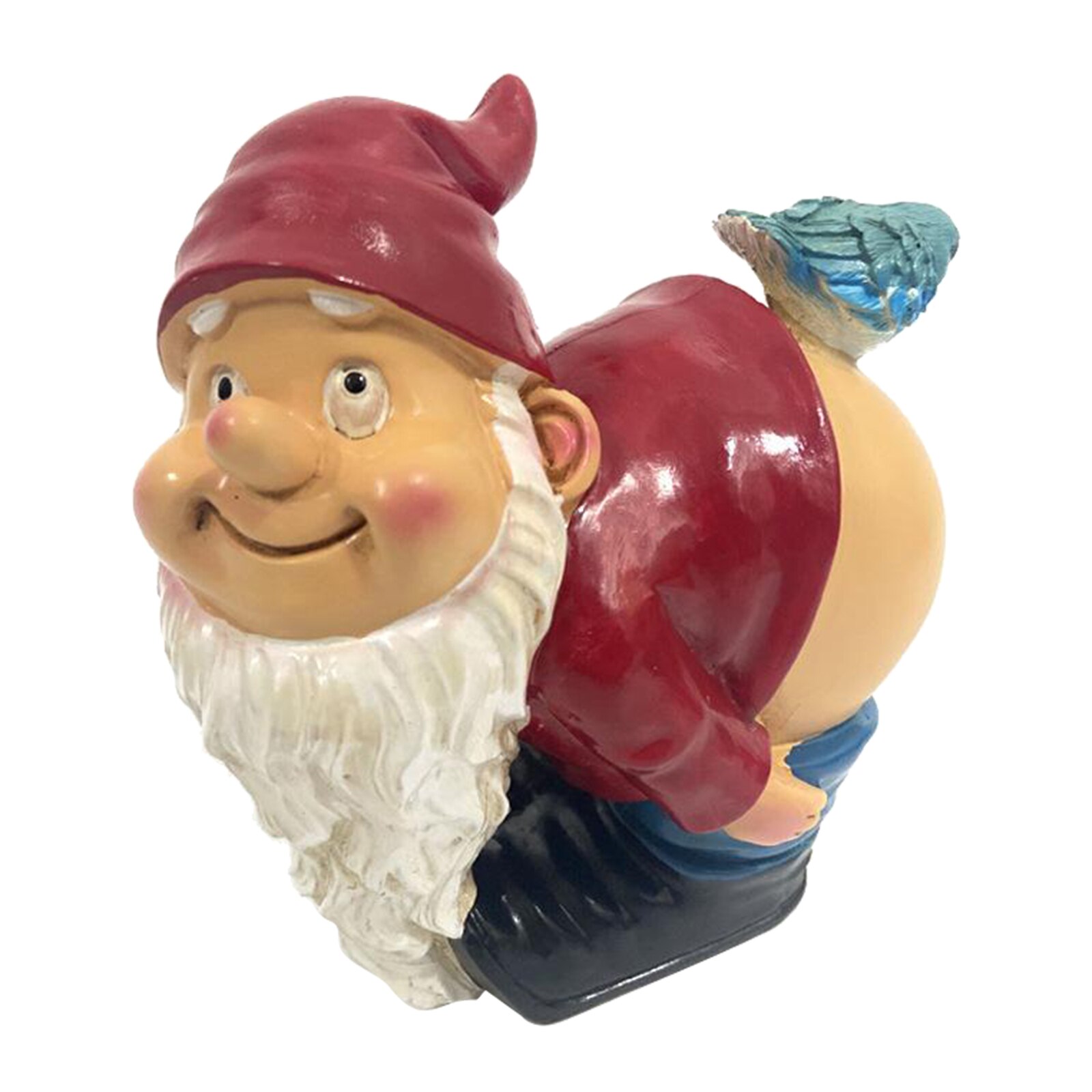 Funny Garden Gnome Statue Figurines Christmas Dress Up DIY for Indoor Outdoor Decoration: F
