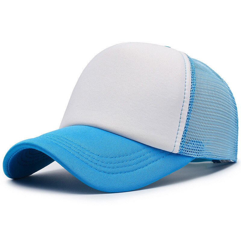[northwood] herre trucker kasketter kvinder sommer kasket mesh baseball kasket snapback hatte gorra casquette homme: Himmelblå