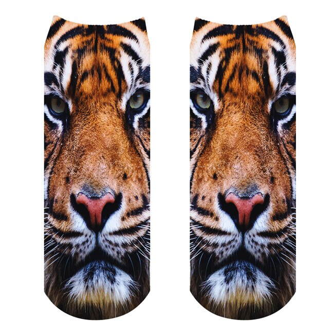 BAEKADOO Unisex Casual algodón 3D dibujos animados impreso Calcetines: A130