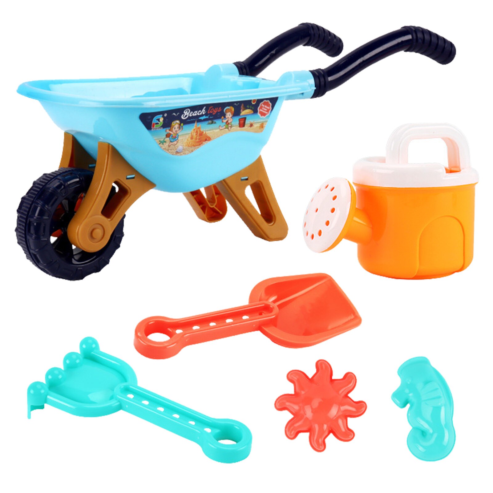 6 Stuks Zomer Strand Speelgoed Veilig Kinderen Zand Speelgoed Set Gereedschap Zomer Outdoor Speelgoed Voor Jongens En Meisjes