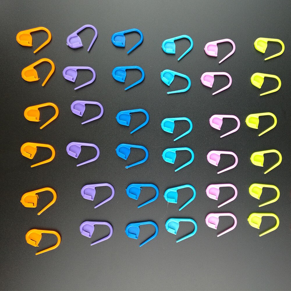 150PCS Locking Stitch Marker Lock Pins Plastic Ring Markers voor Breien Gehaakte Stitch Markering Rijen Houden Breien Track