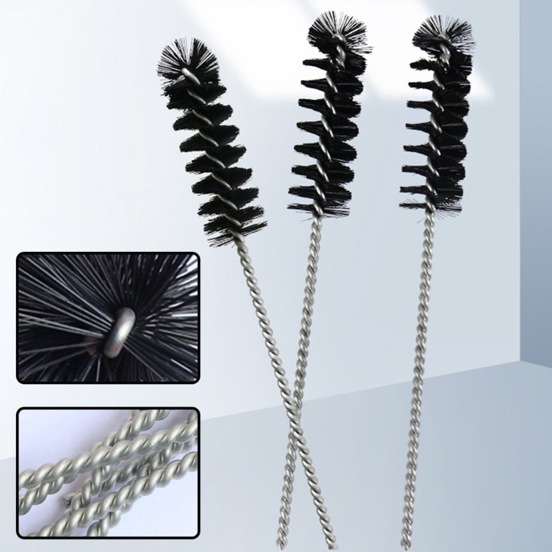 Autoklep Koolstof aanbetaling Reinigingsborstel Motor Luchtinlaat Reinigingsgereedschap Verbrandingskamer Cilinderborstel Herbruikbare nylon borstel