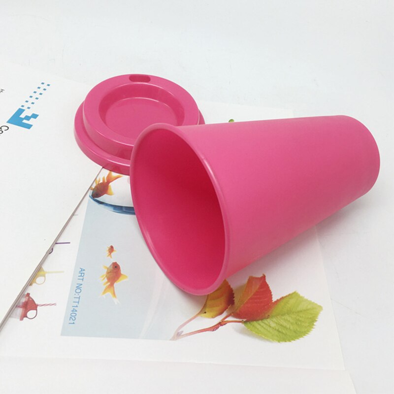 480ml bærbare reise kaffekopper med lokk piknik turisme drikke kopper krus plast kopper lekkasjerte vann drikkekopper