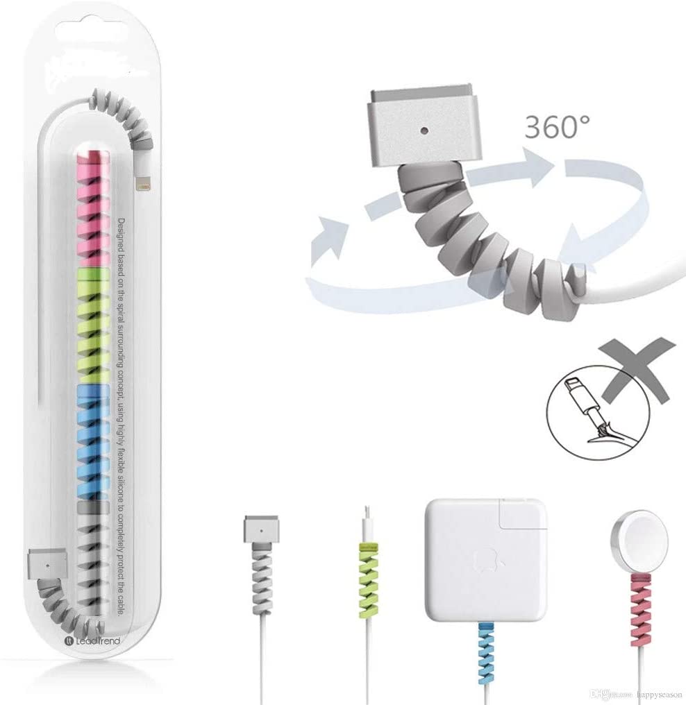 Universele 4 Stuk Spiraal Kleur Kabel Protector Mobiele Telefoon Computer Elektronische Kabel Anti-Binding