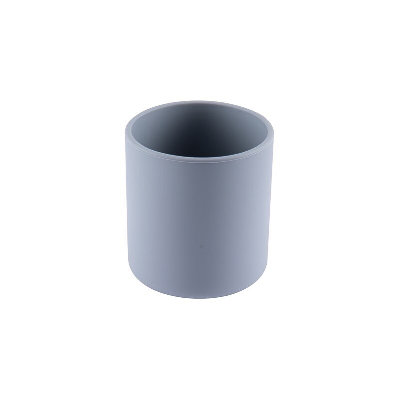 10 Kleuren Baby Leren Drinken Cup Baby Drinken Training Water Siliconen Cup Bpa Gratis Food Grade Hittebestendige siliconen Cups: gray