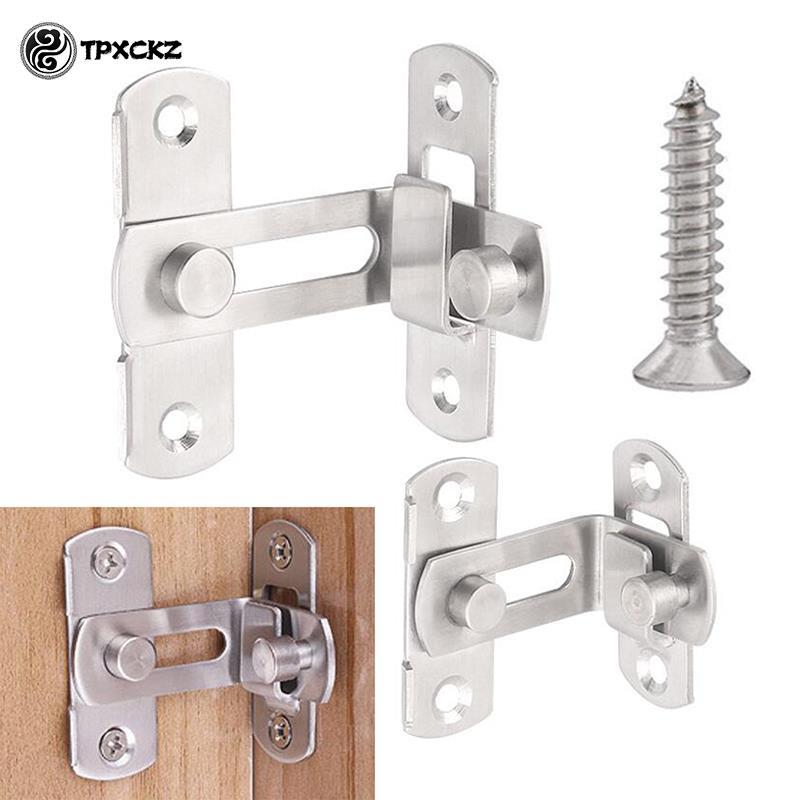 90 Degree Right Angle Door Latch Buckles Curved Bending Latch Bolts Sliding Lock