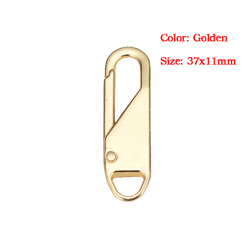 5/10pz cerniera in metallo tiro sostituzione cerniera staccabile cursore cerniera lampo testa tiro scheda kit di riparazione per accessori per vestiti da cucito artigianali: 4 # / Oro