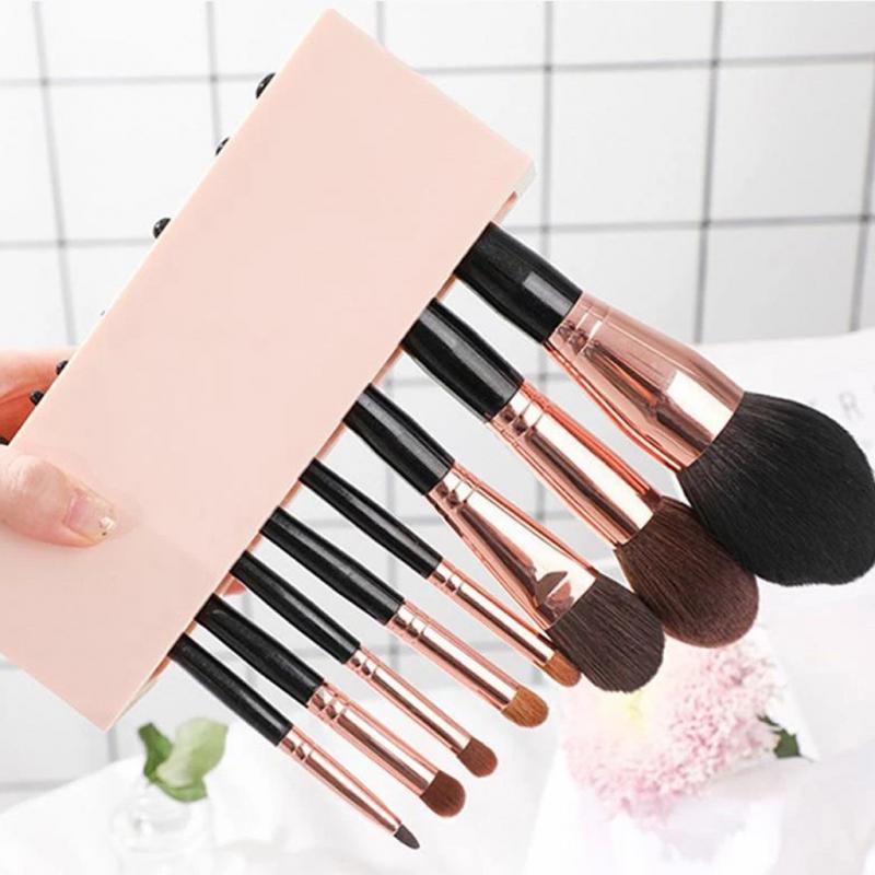 Silicone Makeup Brush Holder Dust-proof Brush Box Makeup Holder Women Brush Organizer Cosmetic Storage Makeup Case Makeup Tools