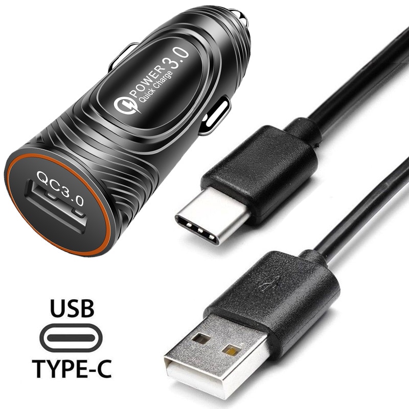 Cargador de coche con Cable tipo C para Xiaomi POCO X3, M3, F2 Pro, X2, 10, 10T, 9, 9T, Note 9, 8, Cable de tipo , C, USB, C