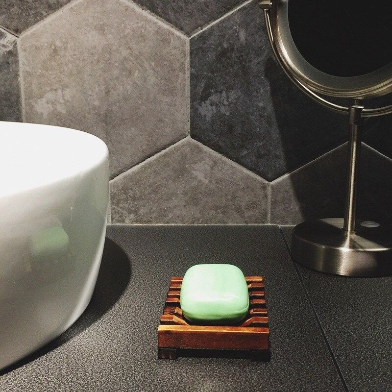 Naturalnie drewniane mydelniczka drewno mydelniczka pudełko na talerze pojemnik robić kąpieli strąk prysznic łazienka