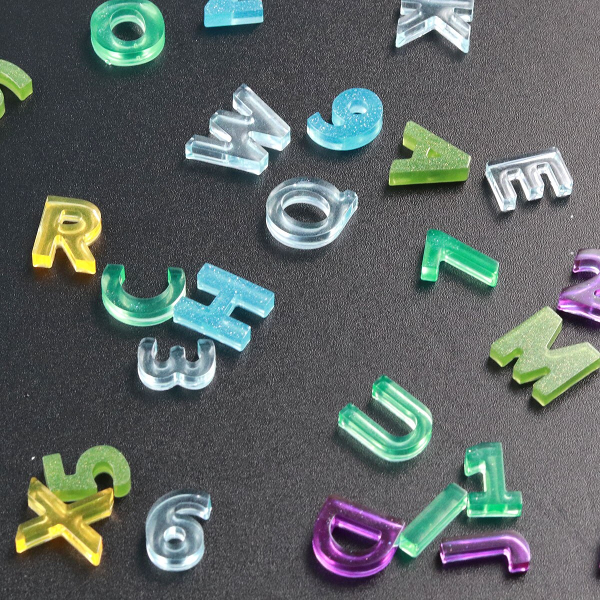 Uppercase Letter A-Z Silicone Mold Capital Letter for DIY UV Resin Alphabet Keychain Mold Epoxy Resin Art Supplies