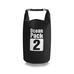 Pvc Zak Waterdichte Tas 2L Outdoor Zwemmen Tas Duiken Compressie Opslag Dry Bag Voor Man Vrouwen Kajakken Rugzak Strand Tassen: Black