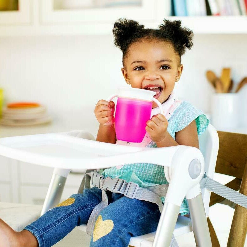 7 Oz Miracle 360 Degree Easy Clean Trainer Cup Spill Proof(Pink)