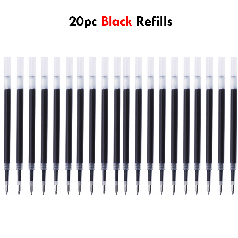 Lopet Cute gel pens sets 4pcs 0.5mm Black Ink Writing Pen Soft Grip Press Kawaii Stationery Quick Dry Homework School Gadgets: Mixed Color