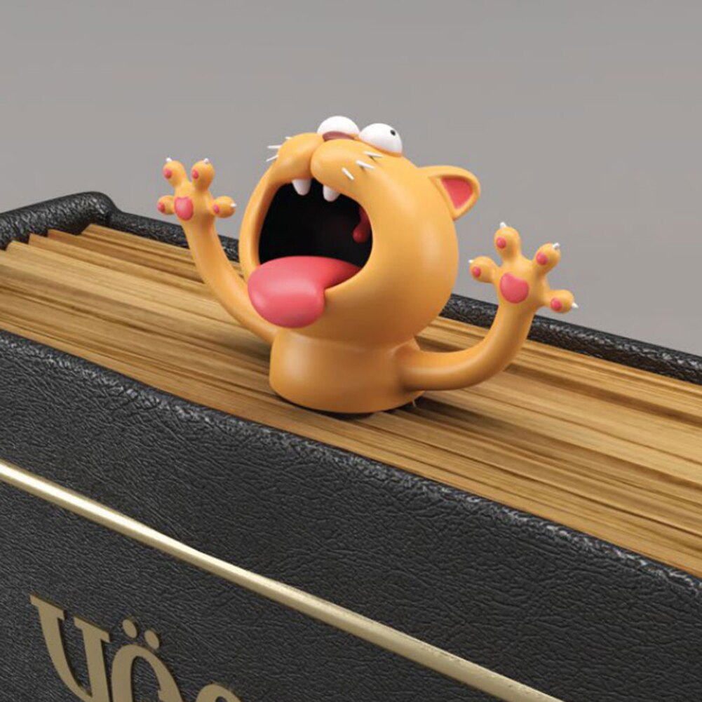 Bookmark/Penholder 3D Animal Human Shaped Cartoon Book Marks Office School Stationery Supplies For Kids Year