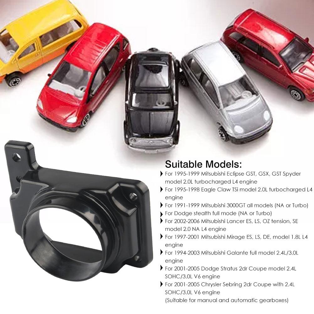 Air Filter Adapter Heat Resistant Plastic Air Intake Mass Flow Sensor Adapter Air Intake Meter Adapter