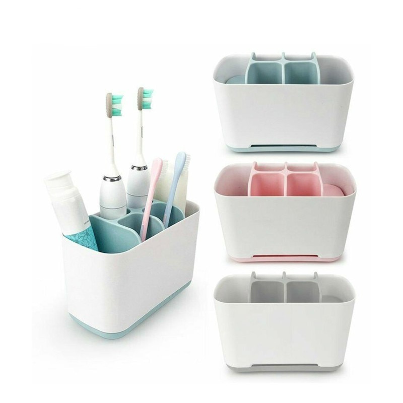 1 stk tandbørste tandpasta holder sag barbering makeup børste elektrisk tandbørste holder arrangør stativ badeværelse tilbehør