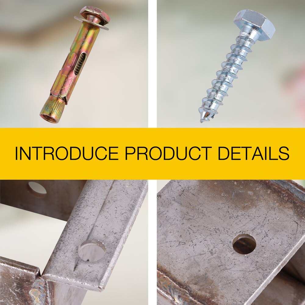 Stainless Steel Wood Post Base Cover for Deck Porch Handrail Railing Support Trim Anchor Fence Post Base Bracket (Silver)