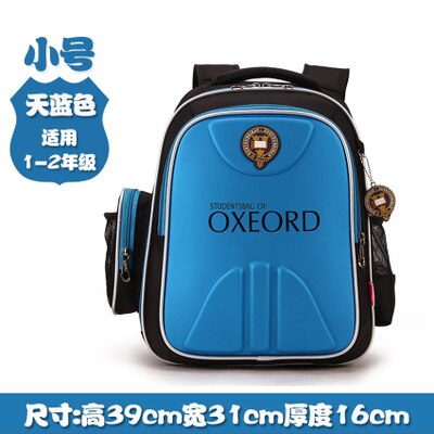 Orthopedische Kinderen Rugzak Schooltas Schooltas Schoudertassen Mochila Voor Tieners Kids Jongens Meisjes: sky blue small