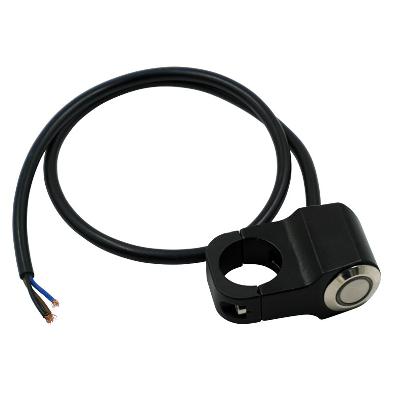 Motorcycle Switches ATV Scooter 22mm 24mm Handlebar Headlight Hazard Fog Light Switch Momentry/Latching ON-OFF Button with LED