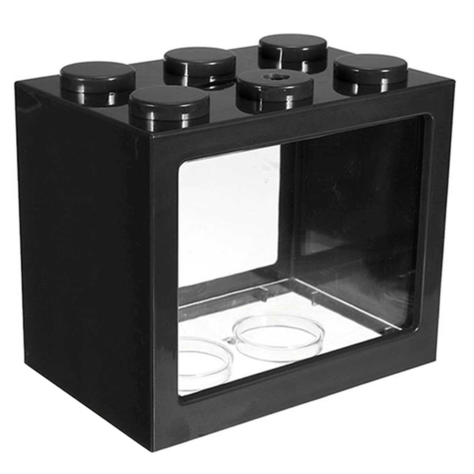 Mini Fish Tank with Light Desktop Aquarium Reptile Box Terrarium For Fish Insects Turtle Micro-landscape Fish Tank Office Suppli