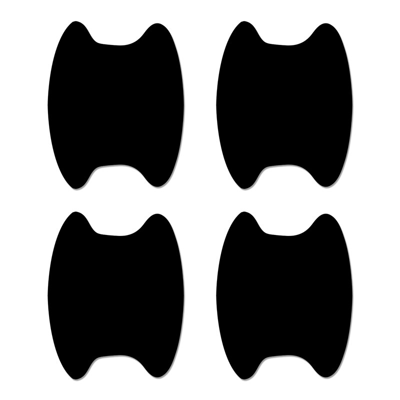 4 stuks reflecterende folie voor deurgrepen van auto's, deurgrepen en deurknoppen, stickers voor hyundai tucson solaris,  ix35 autostickers en accessoires: Zwart