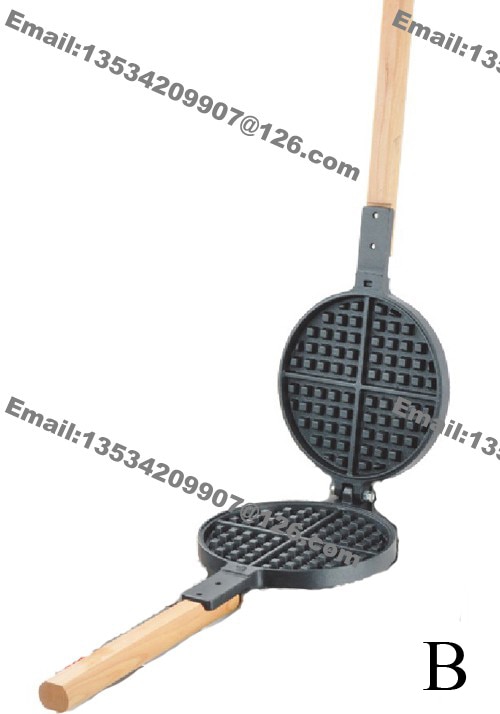 8" Stove Top Non-stick Waffle Iron Mold Pan