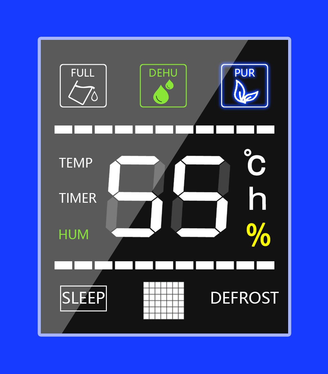 2200ML Remote Control Dehumidifier Air Dryer Air Purifier Automatic Shut-Down Moisture Absorption Machine