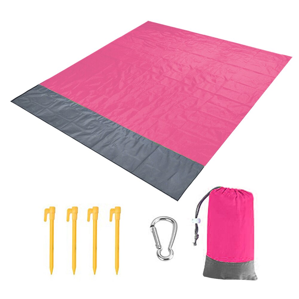 Waterproof Camping Mat Portable Outdoor Beach Blanket Picnic Ground Mats Outdoor comfort equipment Camping & hiking access: Red