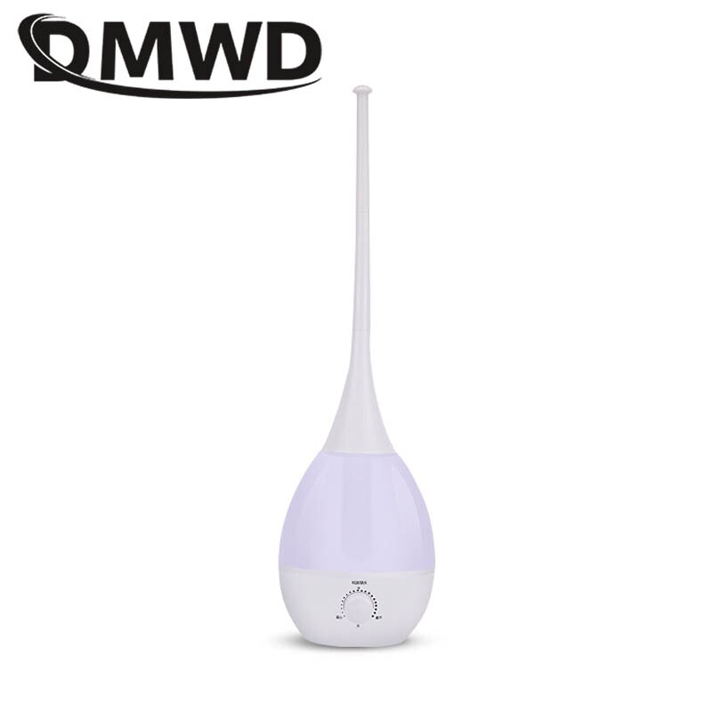 DMWD Floor Type Untrasonic Air Humidifier 3L Capacity Aromatherapy Anion Purifying Air Purifier Household Office Low Noise