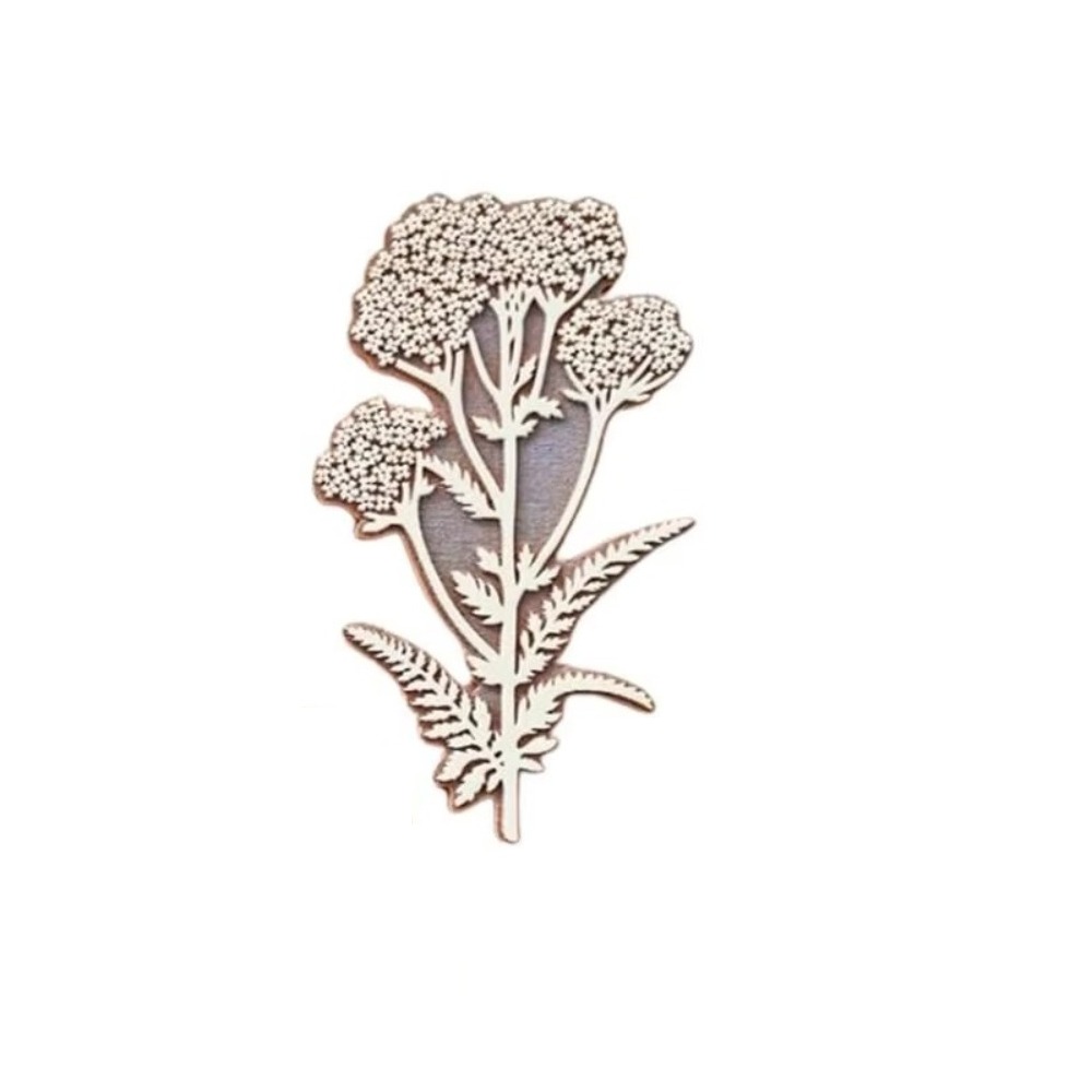 Floral Stamps Wooden Plant Stamp Decorative Handmade Flower Art Craft Wood Stamps Scrapbooking Paper Herbarium Stamp: deep gray