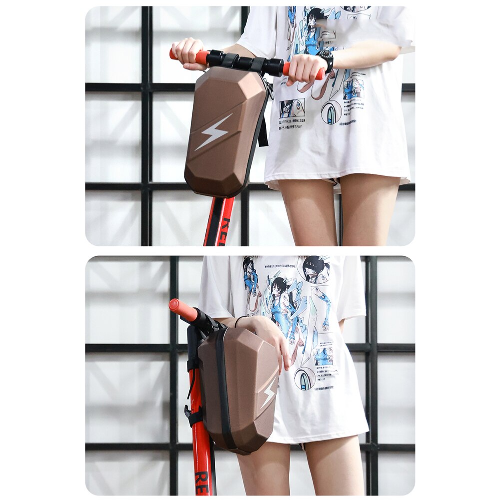 6L Electric Scooter Front Handlebar Hard Shell Bag EVA Rainproof Head Storage Hanging Package Organizer for M365 Kugoo M4