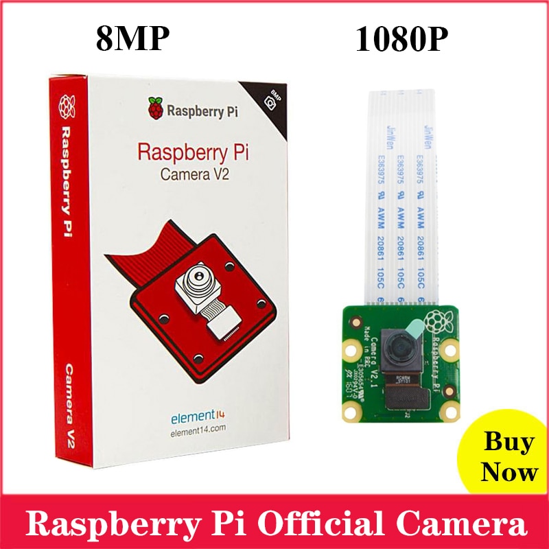 Official Raspberry Pi Camera V2 Module with Sony IMX219 Light-sensitive Chips 8MP 1080P Video Camera for Raspberry Pi 4B 3B 2B
