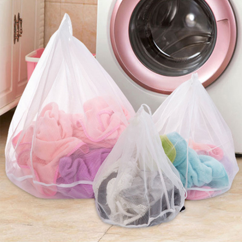 Witte Kleur Vrouwen Beha Slips Wassen Opbergtas Kleding Wassen Beschermen voor Wasmachine Mesh Bag Wasserij Organizer Bag