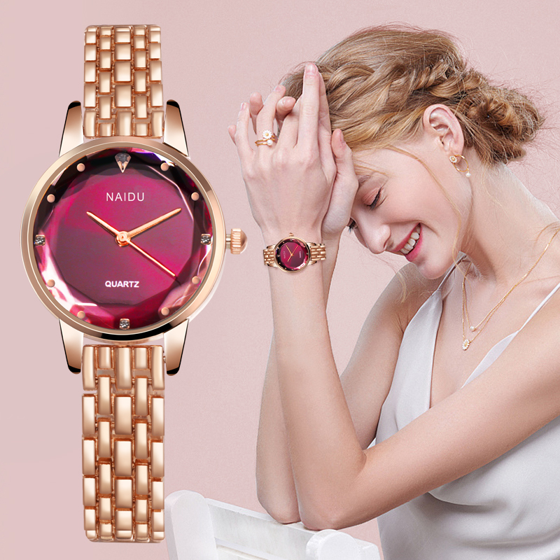 Women Watches Ladies Bracelet Watch quartz NAIDU Rose gold dress wristwatch casual relogio feminino reloj mujer kol saati