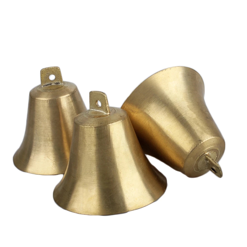 Cascabeles de cobre grueso para ganado, ovejas y caballos de vaca, antiguo, para evitar la pérdida de cascabel de aleación de Zinc, 1 unidad