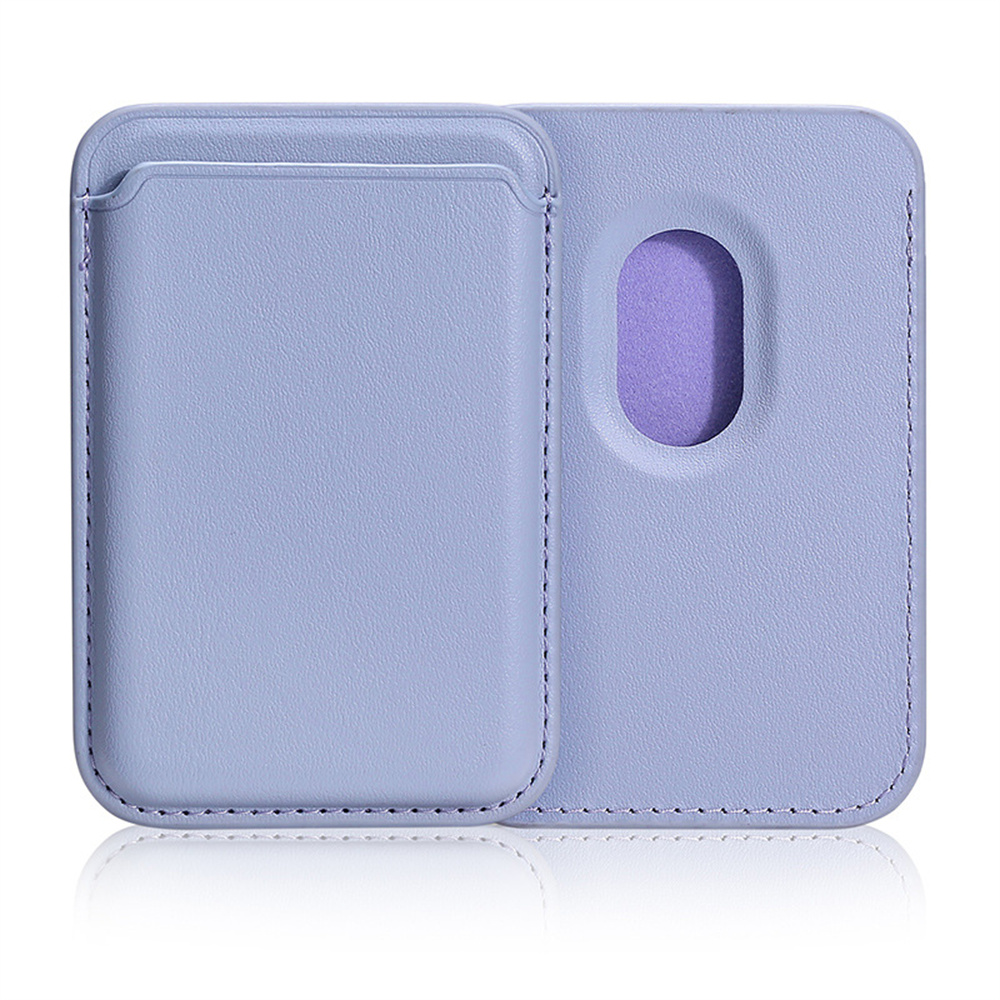 Leren Portemonnee Hoesje voor iPhone 15-19 Pro Max met MagSafe Kaarthouder: Matzwart