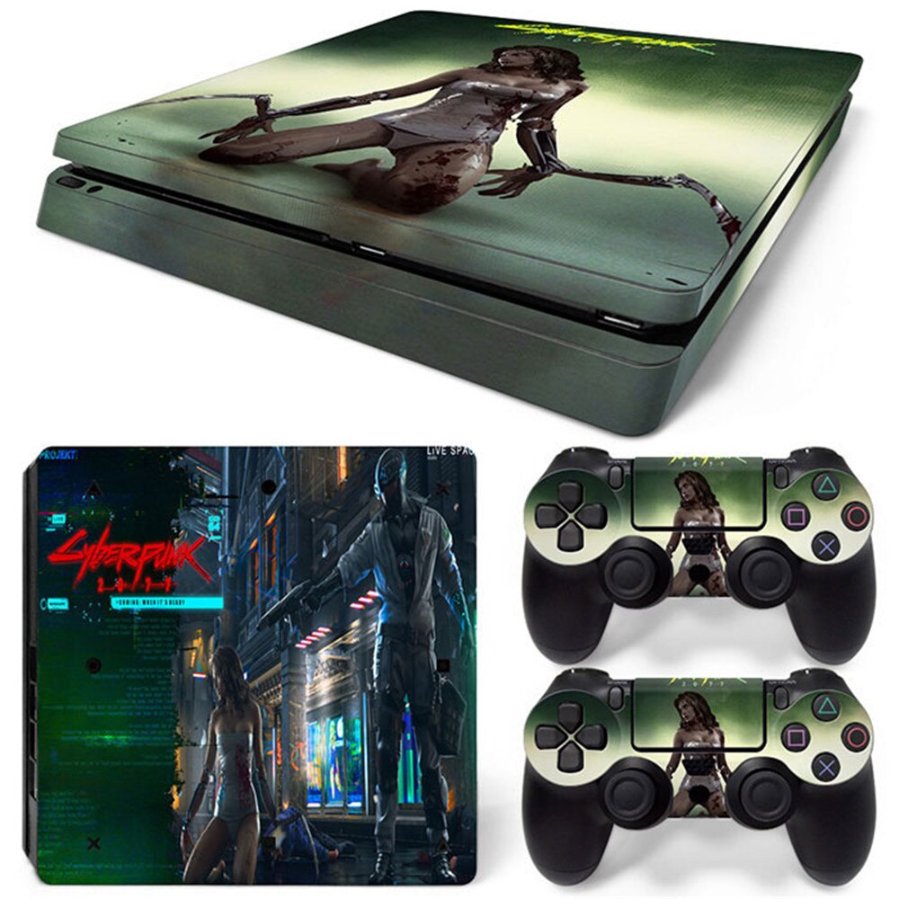 Autoadesivo della pelle Della Copertura Per PS4 Sottile Autoadesivo Della Pelle Della Console E Controller di Skins Gioco Adesivi: TN-PS4Slim-6508