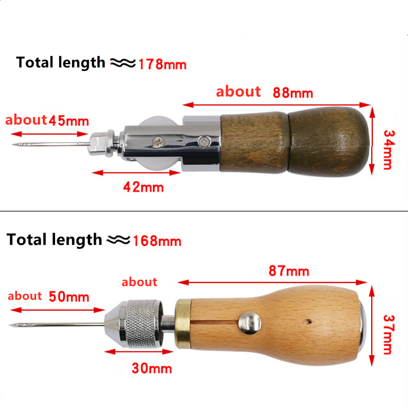 Leather Sewing Awl Thread Kit Manual Sewing Machine Speedy Stitcher Leather Craft Stitching Shoemaker Canvas Repair Tool