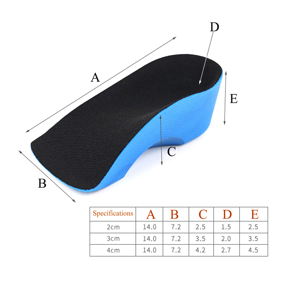1 paar PU hoogteverhogende inlegzolen, schokabsorptie hielkussenkussens, hoogte 2-4 cm antislip liftschoenen inzetstukken voor mannen en vrouwen