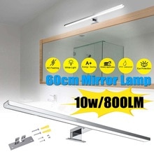 10W 800LM Waterdichte Aluminium Verlichting Indoor Led Spiegel Wandlamp Wit Wandlamp 60cm Badkamer Toilet Spiegel Make-Up licht
