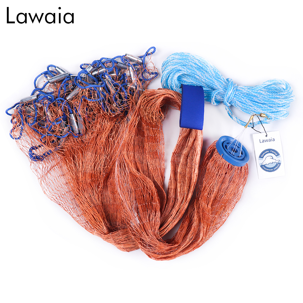 Casting Net Catch Fishing Net USA Cast Nets Throw Fly Fishing Network Diameter 2.4m-7.2m Small Mesh or Without Sinker