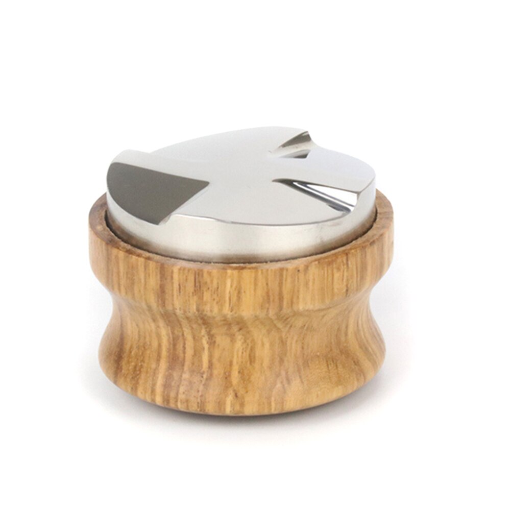 Kawa dystrybutor Espresso manipulować 58mm nierdzewny stal Kawa manipulować baza z drewniany uchwyt Kawa Leveler narzędzie C44: B