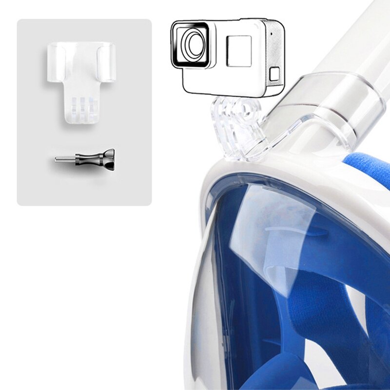 COPOZZ Full Face Snorkel Mask Foldable Anti Fog Snorkeling Mask with Camera Mount for Men Women