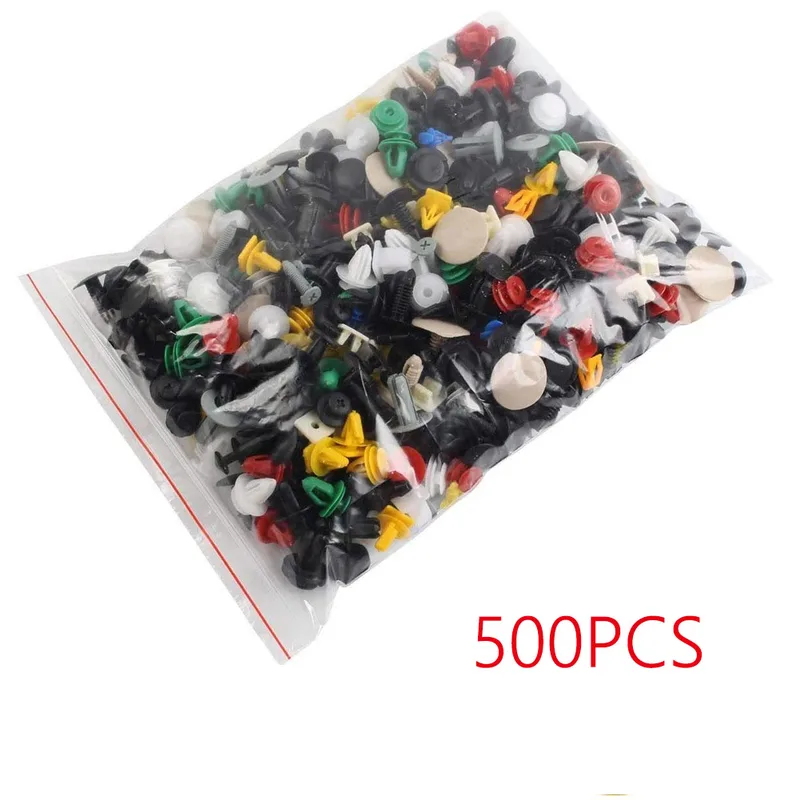 Universal Mixed Auto Fastener Car Bumper Clips Retainer Car Fastener Rivet Door Panel Liner for All Car: Silver