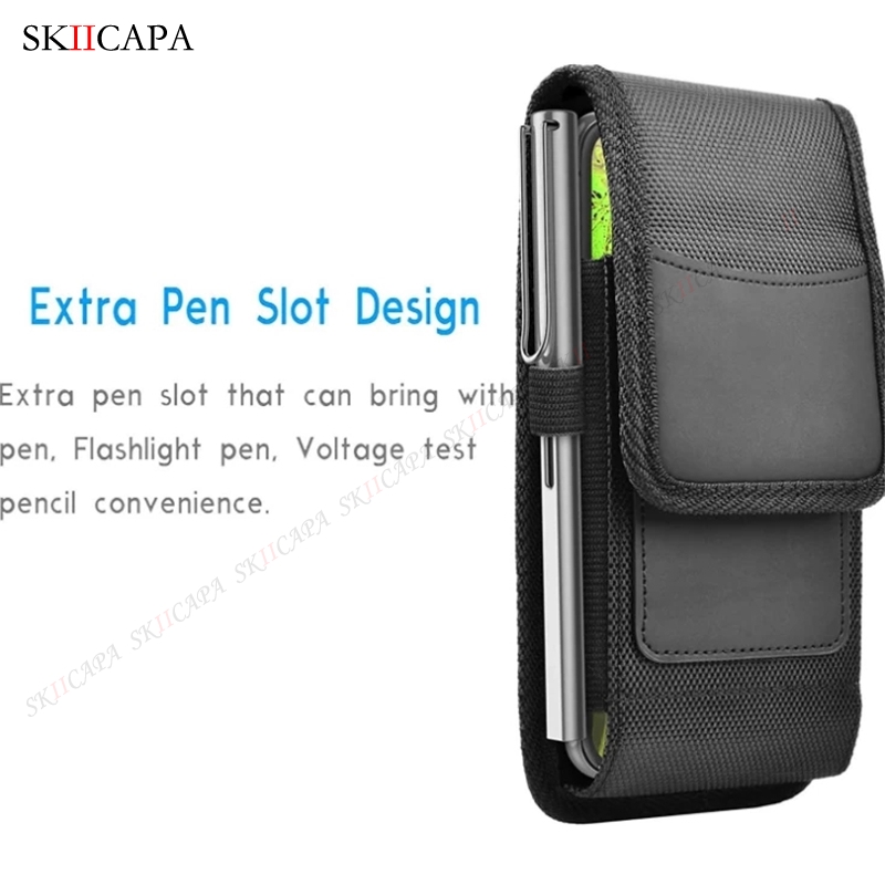 Uniwersalny Oxford tkaniny kabura telefon torba dla Nokia C01 C1 Plus X20 G20 X10 G10 C20 C10 1.4 5.4 zaczep na pasek talii etui etui na telefony