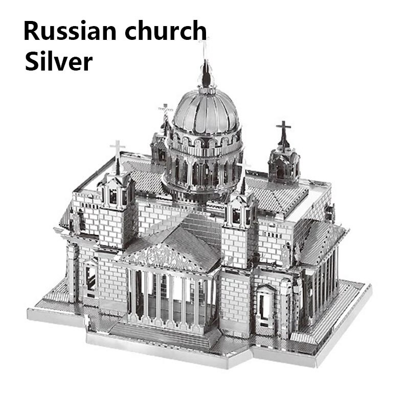 HK Nanyuan 3D Metal Puzzle World Famous Attractions Building DIY Model Kit Children's Educational Toys Games Adult Hobby: 9