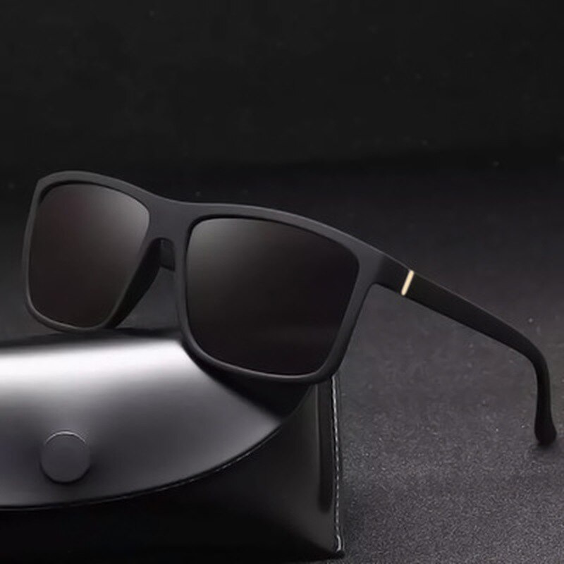 1pc herre rektangel solbriller firkantede køresolbriller spejlskærme briller oculos de sol  uv400 gafas