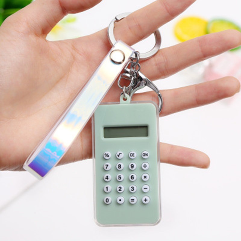 1pc søde bærbare mini små bærbare digitale lommeregner mini labyrint dekompression lommeregner til kontorstuderende papirvarer: D