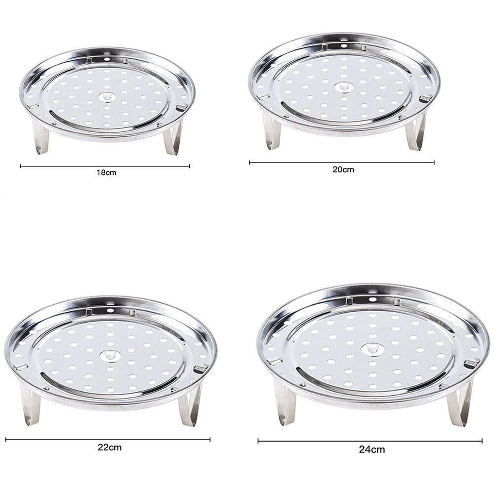 Multifunktions steamer hylde køkkengrej rustfrit stål gryde dampende bakke stativ husholdning holdbar damper rack til køkken